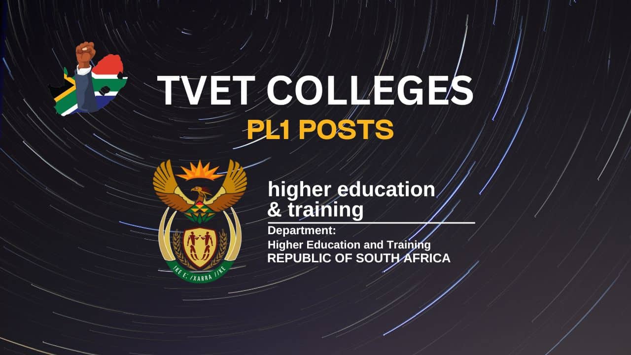 TVET COLLEGES VARIOUS LECTURING / TEACHING POSTS